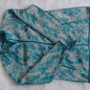 Women's L.L.Bean Sweater Fleece Full-Zip Jacket. Womans XL Reg. Blue.